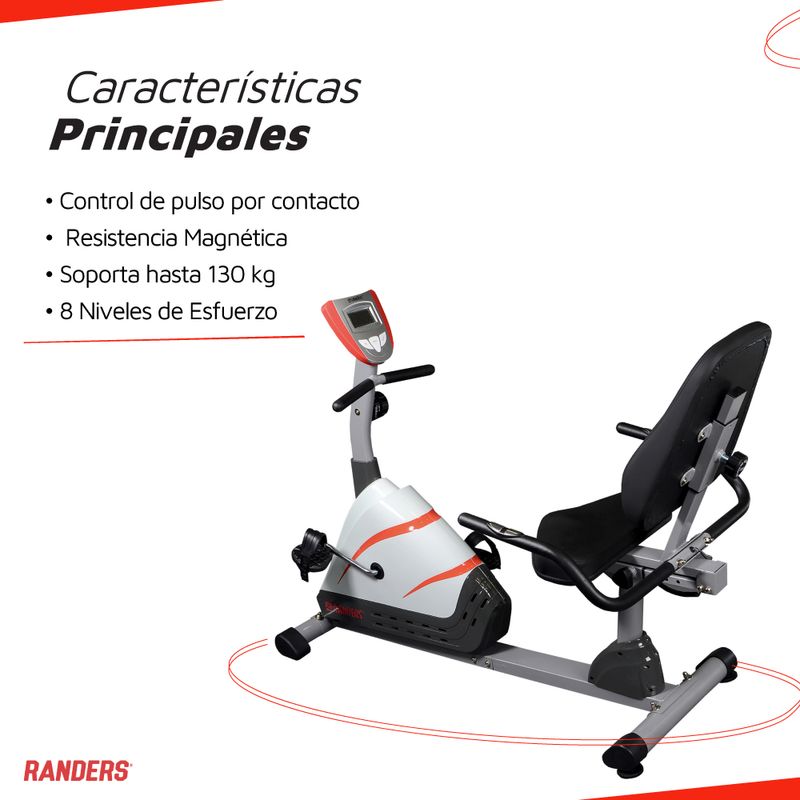 Bicicleta fija best sale con respaldo randers