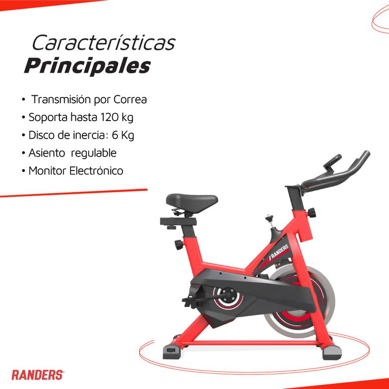 Bicicleta Spinning ARG-845SP - Randers