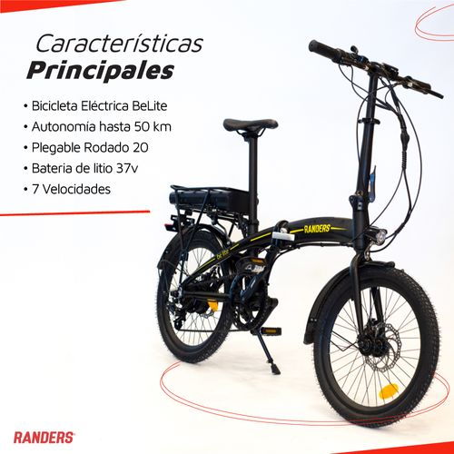 Bicicleta Electrica Plegable Rodado 20