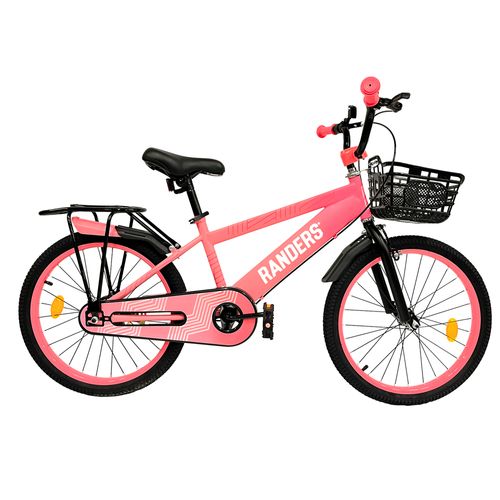 Bicicleta Infantil con canasto Randers Rodado 20 Rosa