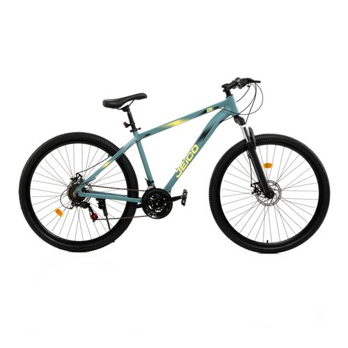 Bicicleta MTB Jeico S1 R29 Aluminio 21v Freno a Disco Con Suspension Talle M Gris Amarillo