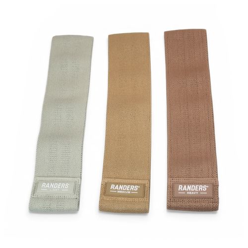 Kit de 3 Bandas Elásticas Resistencia Tela Randers Beige Set Calm Collection