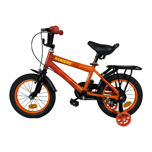 Bicicleta Infantil Randers R14 Rojo Mate Con Rueditas